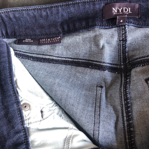 NYDJ Jeans High Straight With Released Hem Colour Highway Size 4 - Picture 1 of 4